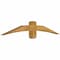 Ekena Millwork Bellingham Rough Sawn Timber Gable Bracket, Western Red Cedar, 60"W x 10"H x 4"D x 4"F, 4/12 Pitch GBW060X10X0404BEL00RWR - alternate 3